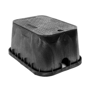 Carson Spec Valve Box Rectangle 12 in. x 20 in. x 12 in.H Black Box/Black Lid Overlapping ICV