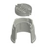 Oldcastle Polymer Valve Box Round 9 in. Gray Box/Gray Lid Drop-in Blank w/Bolt