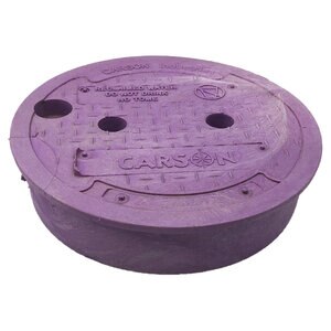 Spec 10 in. Round T Cover Only Purple RWDNDES Carson