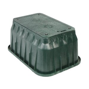 Carson Spec Valve Box Rectangle 17 in. x 30 in. x 18 in.H Green Box/Green Lid Overlapping ICV w/Bolt