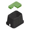 Carson Valve Box ICV Black Body w/ Green Lid & T Cover 10-1/2 in. x 16 in.