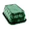 Carson Valve Box ICV Black Body w/ Green Lid & T Cover 10-1/2 in. x 16 in.