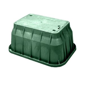 Carson Spec Valve Box Rectangle 13 in. x 24 in. x 15 in.H Green Box/Green Lid Drop-in ICV w/Bolt