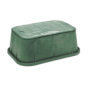 Carson Spec Valve Box Rectangle 14 in. x 19 in. x 6 in.H Green Box/Green Lid Overlapping ICV