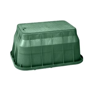 Carson Spec Valve Box Rectangle 13 in. x 24 in. x 15 in.H Green Box/Green Lid Overlapping ICV w/Bolt