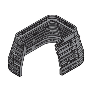 Carson Enclosure Box 36 Series Gray HDPE Rectangular 36 in. x 36 in. x 24 in.