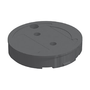 Spec 10" Round Flush Cover Only Green ICV Carson