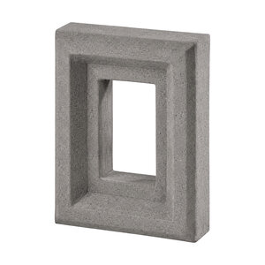 Casa di Sassi Single Receptacle Block Fumo 6 in. x 8 in.