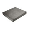 Castohn Post Cap Flat Stone Texture w/ Chiseled Edge Charcoal