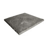Castohn Post Cap Flat Stone Texture w/ Chiseled Edge Charcoal