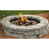 Castohn Belvedere Round Fire Pit Kit Silver Legacy 60 in. (Block Only)