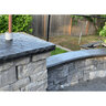 Castohn Post Cap Flat Stone Texture w/ Chiseled Edge Charcoal