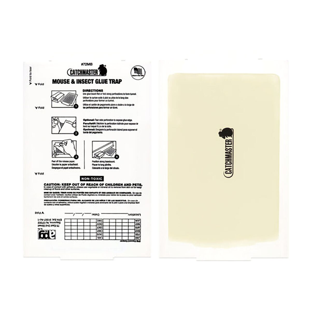 Catchmaster 72MAX Econo Unscented Mouse & Insect Glue Boards 72 Count ...