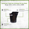 Catchy Can Trash Can Extended Flat Lip Black 30 gal.