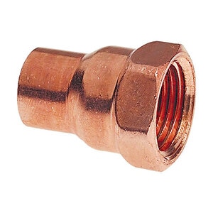 Cello Products Adapter Wrot Copper 1/2 in. Ftg x Female