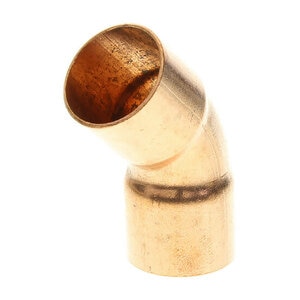Cello Elbow Wrought copper 45 degree CxC 1 in