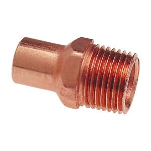 Cello Adapter Wrought Copper FTG x M 1/2 in.