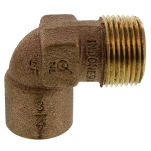 3/4 in. CxM Cast Copper 90 Degree Elbow - Lead Free