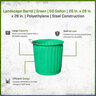 Landscape Barrel Green 60 gal.