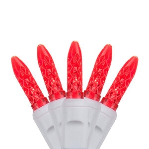 Christmas Direct 5mm Ul70 Led Light Set - Wide Angle, Red - Rectified, 4 in. X 4 in. X 4 in. Spacing, 22 Gauge Wire