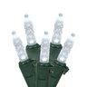 UL70 LED Light Set-Wide Angle 5 mm Cool White-Rectified Green Wire 4 in. x 4 in. x 4 in. Spacing