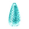 C9 LED Faceted Bulb Teal E17 Nickel Base