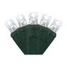 Christmas Direct UL70 Light Set LED 5 mm Cool White 22 AWG Green Wire 6 in. x 4 in. x 6 in. Polybag