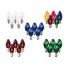 C7 Multi Retrofit LED Faceted Replacement Bulb 120V 1W 3 LED E17 Nickel Base