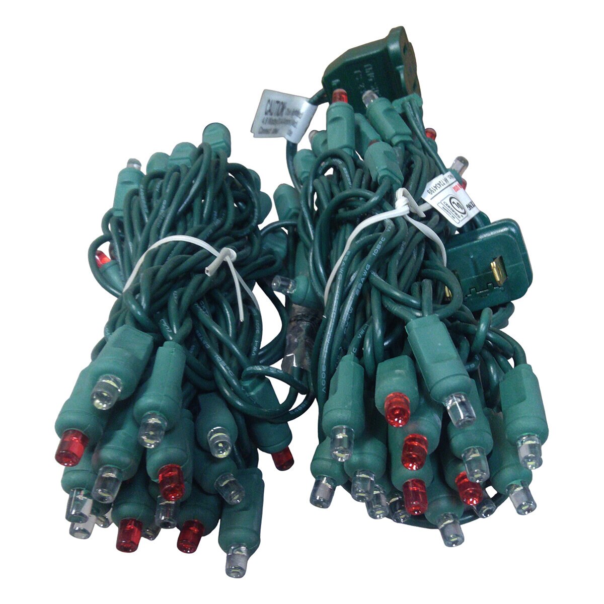 Light Set UL70 Candy Cane (Rectified) Green Wire 5 mm 4 in. x 4 in. x 4 ...