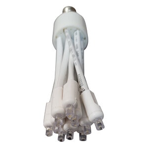 Christmas Direct C9 LED Glitzer w/10 Warm White Lights w/White Base