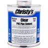 Christy's Clear PVC Cement Low VOC Medium Body 1 qt.