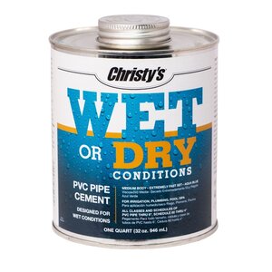 Cement Pvc Wet Or SDRy Christys 1/4-Pt