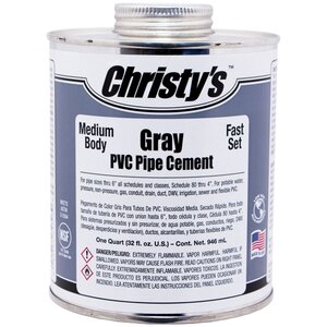 CEMENT  PVC MEDIUM  GRAY  CHRISTYS       1-QT