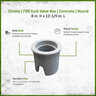 Christy F08 Curb Valve Box Round 8 in. x 12 in.H Concrete