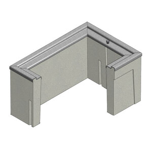 Christy Concrete Traffic Box B1017 Rectangle 22-1/4 in. x 15-5/8 in. x 12 in. H