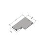 Christy Steel Cover Gray Rectangle 16 in. x 21 in.
