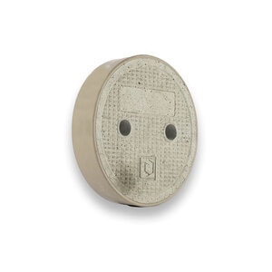 Christy Valve Box Lid Rectangle 10 in. x 15 in. Drop-in Reinforced Concrete For B09 Box Lid Only