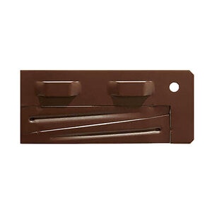 Colmet Steel Landscape Edging End Piece w/ Attached Stakes Brown 14 Gauge 1/16 in. x 4 in. x 9-1/4 in.