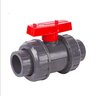 LASCO True Union Ball Valve PVC 2-1/2 in. Slip & Thread w/ Teflon Seats & EPDM O-Rings