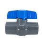 Lasco 491 Commercial PVC Ball Valve Slip PVC Gray 1/2 in. w/ Blue Handle Colonial