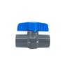 Colonial 491 Commercial Ball Valve PVC Gray 3/4 in. Socket w/ Blue Handle