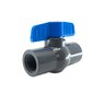 Colonial 491 Commercial Ball Valve PVC Gray 3/4 in. Socket w/ Blue Handle