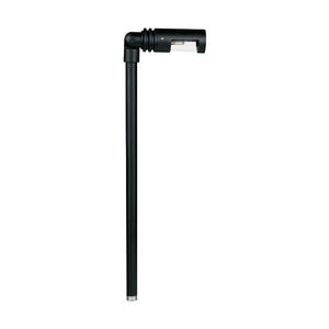 Corona Adjustable Path Light Single Head Black Aluminum 18 in. Stem