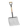 Corona Max Ensilage Fork 10 Tine Steel Head 30 in. Wood Handle
