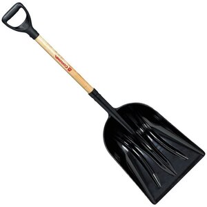 Shovel, Snow 24 in. Poly Push - 45.5 in. Wood D-Handle