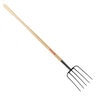 Corona Max Manure Fork 5 Tine Steel Head 54 in. Wood Handle