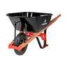 Corona 6 Cu. Ft. Professional Steel Wheelbarrow w/ Flat-Free Tire and Wood Handles