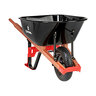 Corona 6 Cu. Ft. Professional Steel Wheelbarrow w/ Flat-Free Tire and Wood Handles