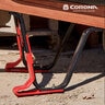 Corona 6 Cu. Ft. Professional Steel Wheelbarrow w/ Flat-Free Tire and Wood Handles
