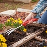 Corona ComfortGEL Hand Cultivator 7in. 3 Tine Stainless Steel w/ Rubber Handle